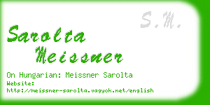 sarolta meissner business card